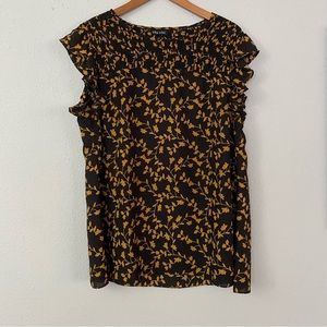 City Chic Floral Short Sleeve Top